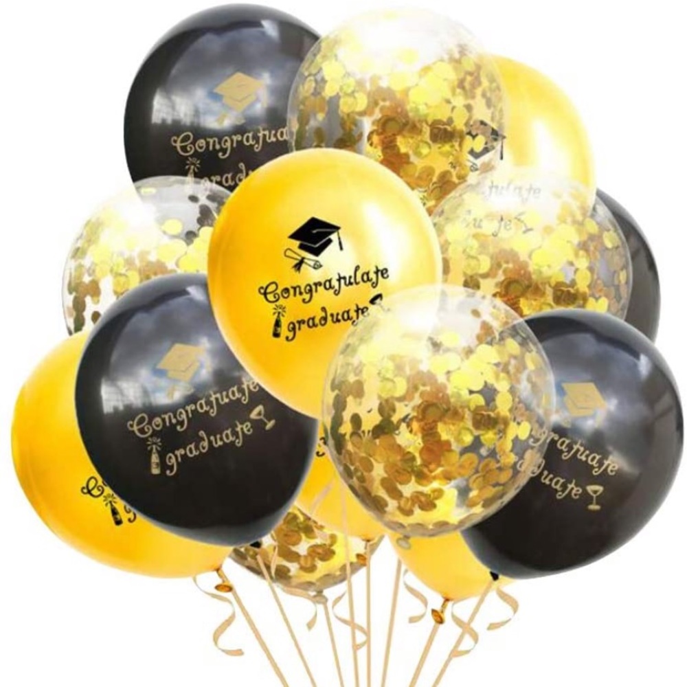 12-inch Graduation Letter Balloons x15